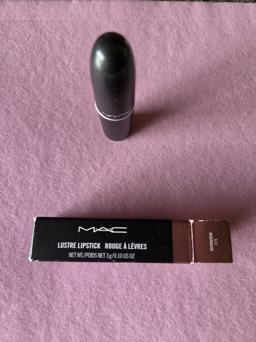 MAC #513 MIDIMAUVE - Discontinued Lustre Lipstick — Warm Brown Shade